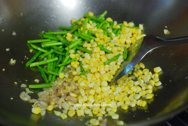 Add Corn & Asparagus